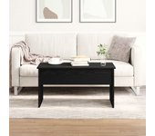 Mesa de café de roble negro vidaxl - 80 x 50.5 x 41.5 cm
