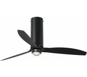 Ventilador de tubo m led ventilador negro mate dc