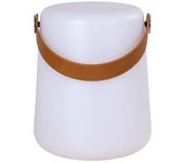 Lámpara de exterior recargable bristol, plástico, blanco, epikasa