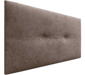 Dhome cabecero de tela aqualine pro cabeceros cabezal tapizado cama lujo (marrón, 105cm)