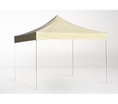 Carpa plegable 3x3 eco - crema - impermeable - cenador ideal para jardín, playa, terrazas