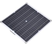Panel solar portátil, kit de panel solar monocristalino de 12 v, panel solar dual usb para exteriores para vehículos recreativos, caravanas, barcos, v