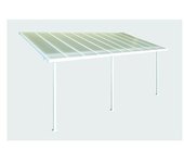 Terraza cubierta feria 3 x 6m - blanca