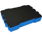 Vhbw pieza de espuma compatible con festool systainer t-loc caja de herramientas - espuma rígida, 61 mm azul