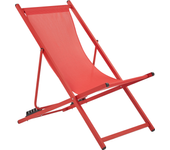 Beliani hamaca plegable locri ii metal rojo
