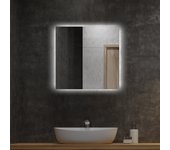 Espejo led rectangular para maquillaje y visión 50 cm x 50 cm luz neutra