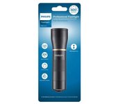 Philips sfl7001t/10 - torcia a led, 600 lumen, fino a 25 ore di riproduzione, resistente all'acqua ipx4, colore nero (4 batterie aaa incluse)