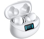 Auriculares inalámbricos - auriculares deportivos bluetooth 5.3 white