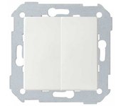 Simon 82 concept | doble interruptor 10ax + tecla blanco mate 8200398-090