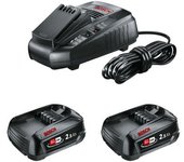 Set de arranque 2 baterías 18v 2.5ah + cargador bosch - 1600a011ld