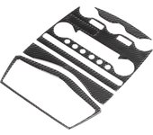 Pegatina decorativa para interruptor de aire acondicionado de fibra de carbono para consola central de cd y ca, apta para 370z z34 2009-2020