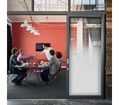 Película adhesiva esmerilada para cristales para proteger de las miradas del exterior, autoadhesivo ventana, blanco degradado, anchura 1,52 m, en roll