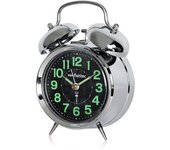 Fishtec reloj despertador retro - brilla en la oscuridad