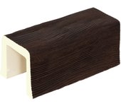 Viga imitación madera 12cm de ancho x 12cm de alto x 3m de largo color ébano decorativa de poliuretano vu0007-e