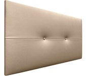 Dhome cabecero de polipiel pro cabeceros cabezal tapizado cama lujo (champán, 105cm)