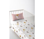 Juego de sábana cuna/maxicuna mil una noche b 100% algodón cuna 60 cm