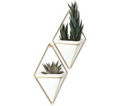 Lote de 2 jarrones de pared trigg - umbra - umbra