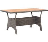 Maison exclusive - mesa de jardín de madera maciza de acacia gris 120x70x66 cm