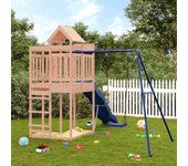 Vidaxl parque infantil de exterior madera maciza douglas