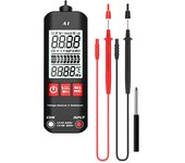 Multímetro digital a1, multímetro digital a1 totalmente automático con protección contra quemaduras y linterna led, con pantalla lcd