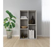 Estantería/aparador | aparador de comedor | armario de cocina madera contrachapada gris 50x25x80 cm cfw70654