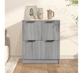 Aparador | aparador de comedor | armario de cocina de madera contrachapada gris sonoma 60x30x70 cm cfw82176