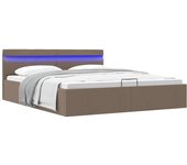 Maison exclusive - cama canapé maison exclusive - dráulica almacenaje sin colchón taupe 160x200 cm