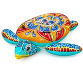 Bestway figura hinchable tortuga mediterranea con asas 183x173 cm +3 años playa y piscina