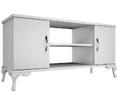 Mueble tv doris, aglomerado de melamina, blanco, epikasa