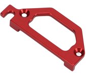 Piezas de actualización de montaje de servo de aleación de aluminio para traxxas latrax teton 1/18 rc crawler car (rojo)