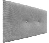 Dhome cabecero de pana liso con botones alta gama moderno cabezal tapizado cama lujo dormitorio acolchado (gris, 105x50cm)