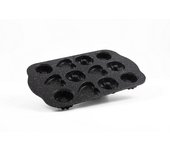 Molde para tartas royal d'alù, aluminio fundido a presión, negro, risolì
