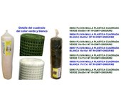 Pluvia malla plastica cuadrada 290gr-m2 verde 20x20x1 mt r 25mt