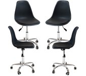 Pack 4 sillas dami office - negro