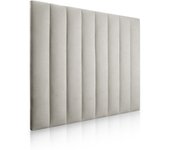 Cabecero belgrado cabecero tapizado para camas de 90 y 105 (115 x 120 cm) tela gris plata sueños zzz