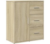 Aparador | aparador de comedor | armario de cocina de madera de ingeniería roble sonoma 60x31x70 cm cfw54435