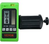 Vevor receptor láser para nivel láser alcance de trabajo 60 m detector láser verde haz rojo para láser de línea pulsada señal acústica