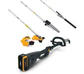 Mowox multi funcion 40 v. incluye cabezal y cuchilla cortadora, podadora, cortasetos y tubo de extension. no incluye bateria ni cargador