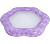 Flamingueo tumbona hinchable rejilla flotador gigante pvc morado