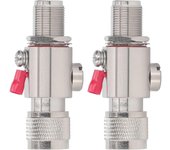 2 protectores coaxiales tipo n de 2,4 g, macho a hembra, 2 g a 5,8 ghz, 50 ω, ip67, para señal de radioaficionado y tv