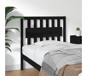 Cabecero de cama，panel de cabecera，decoración de pared madera maciza de pino negro 95,5x4x100 cm cfw39766