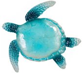 Origen home decor adorno de pared tortuga apliques metal azul 23x23x1cm