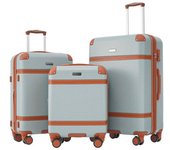 Conjunto de maletas rígidas con ruedas, de mano 4 ruedas, abs