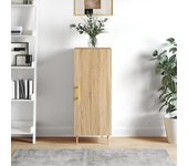 Aparador | aparador de comedor | armario de cocina madera contrachapada color roble sonoma 34,5x34x90 cm cfw86221
