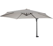 Sombrilla de pared para balcón terraza con palo basculante 3m poliéster aluminio/acero 9kg color arena 04_0005639