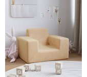 Maison exclusive - sofá para niños felpa suave color crema