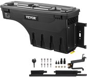 Vevor caja de almacenamiento para caja de camión de 6,6 galones con tapa, caja de herramientas para rueda de abs, lado del pasajero