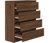 Aparador | aparador de comedor | armario de cocina roble marrón 80x35x99 cm madera de ingeniería cfw79027