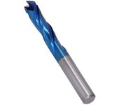 Broca enrutadora cnc en espiral de acero de tungsteno de 3 flautas, herramienta de corte y grabado (