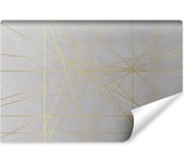 Vlieseline papel pintado foto para habitación hormigón patrones geométricos 300cm x 210cm